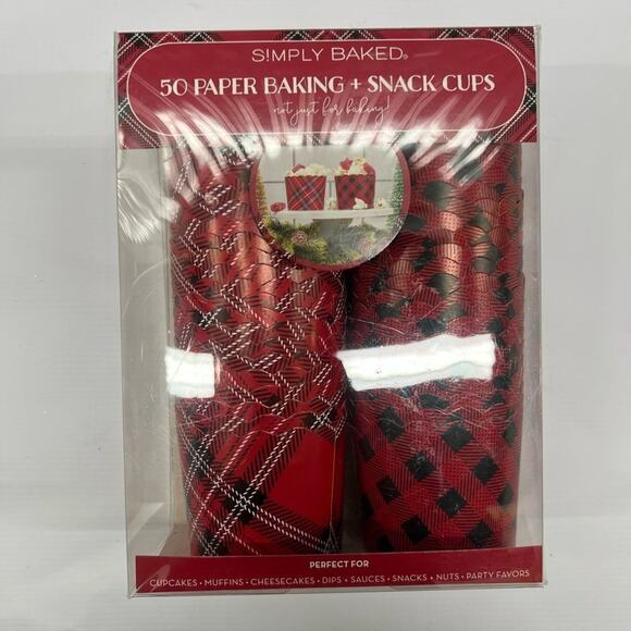 NWT SIMPLY BAKED ‎ 50 PAPER BAKING + SNACK CUPS - Picture 3 of 4